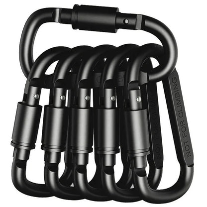 6PCS Carabiner Set For Key Camping Survival EDC Outdoor Keychain Clip  Alloy Aluminum Tactical Caribiner Hook Karabiners