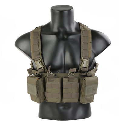 Emersongear Easy Chest Rig Vest Combat Recon Vest with Magazine Pouch Airsoft Hunting Paintball Vest Nylon EM7450