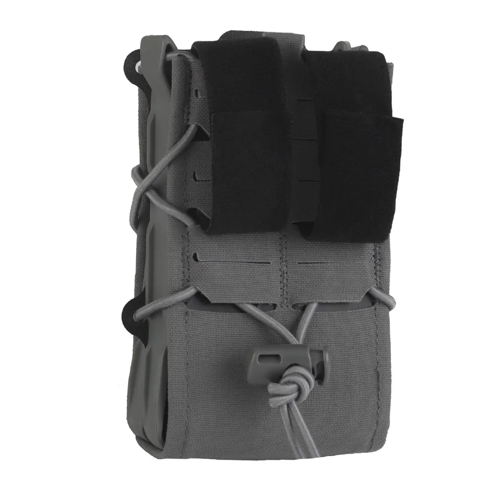 Tiger V2 Single Double Magazine Pouch Set Molle Hook-Loop Mag Carrier Rifle AR 5.56 .233 AK 7.62 .308 Magazine Holster Airsoft