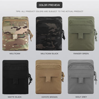 Tactical Vest Waist Plate Carrier Pouch Multi-functional Molle Storage Bag Hunting Map Navigation Pouches Airsoft Ammunition Fir