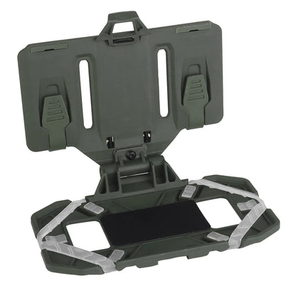 Tactical Plate Carrier MOLLE Phone Holder,Folding Navigation Board,Cellphone Hold Gear,Airsoft Hunting Vest Chest Rig Accessory