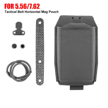 Tactical Belt Magazine Pouch Horizontal Mount Lightweight Outdoor Hunting Shooting Rifle M4 AR 5.56 7.62 MAG Holder Pouch Gear