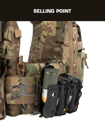 M433 Grenade Tactical Storage Pouch MOLLE M‑System Design for Outdoor Use Mountable on Tactical Vests Belts