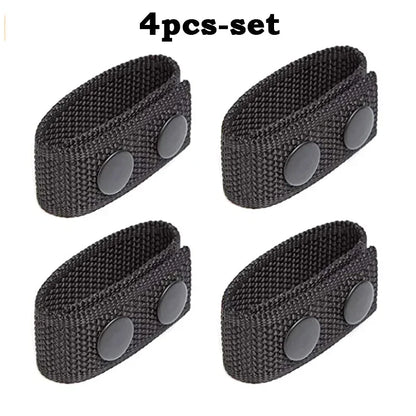 4Pcs Tactical Belt Buckle Heavy Duty Belt Keeper Portable Webbing Strap Military Belt Equipment Accessories for Outdoor Sports