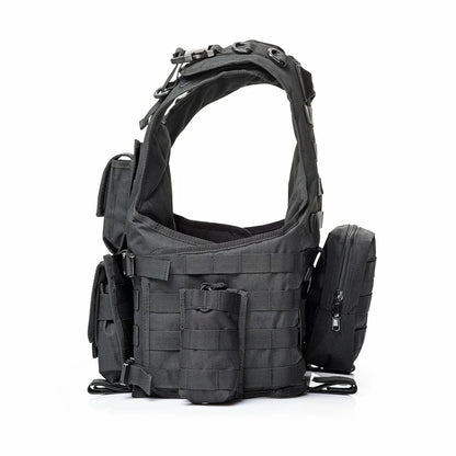 YAKEDA Tactical Vest for Airsoft Paintball Hunting, Adjustable Lightweight with Molle Pouches, Outdoor Protective Gear