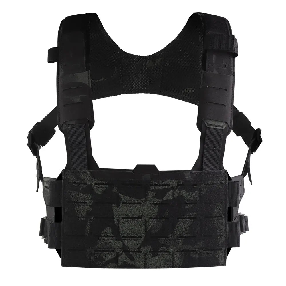 Tactical Modular Chest Rig Camo Style Scalable Design HX Harness Molle Front Panel for Outdoor Hunting Airsoft Training Gear