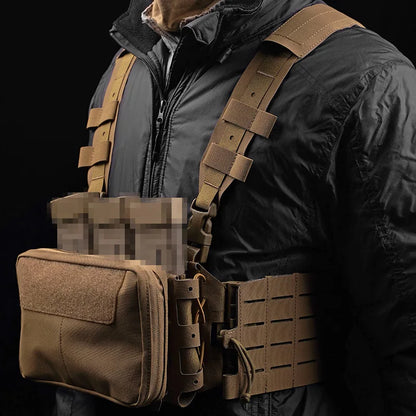 Tactical ARC Chest Rig Kit With ARC V3 Multi-purpose MOLLE Mag Pouch And ARC GP Pouch Quick Release