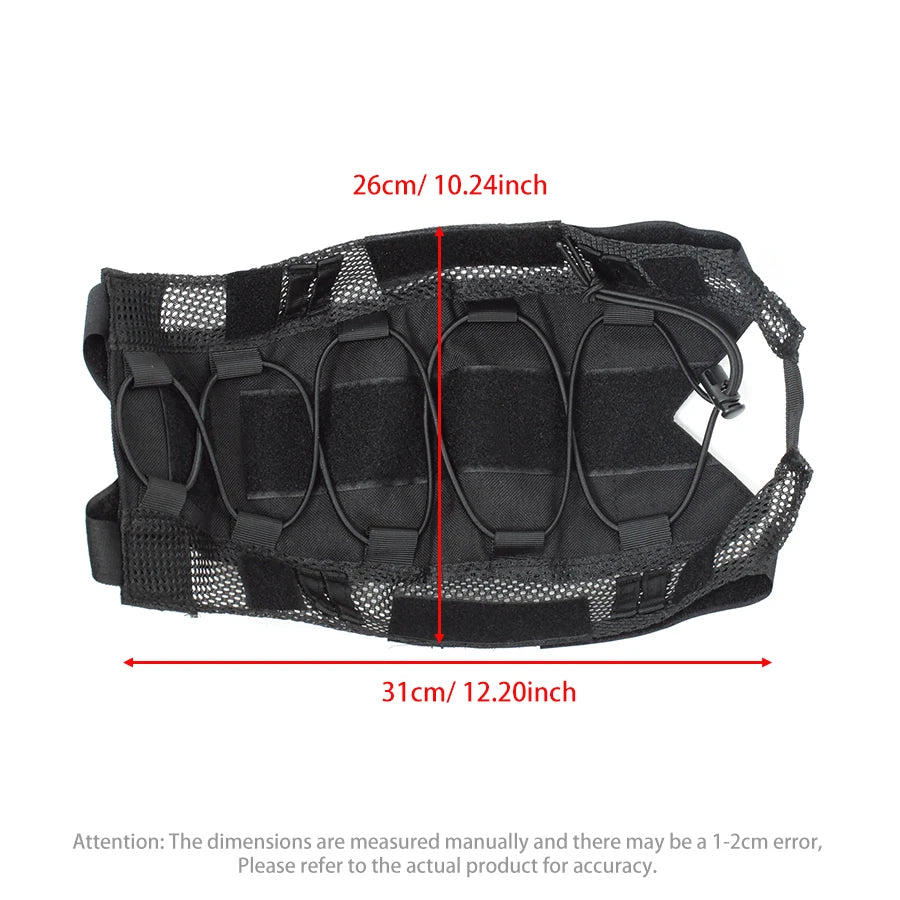 1000D Nylon Breathable Mesh Helmet Cover Magic Sticky Fixed Stickable Badge