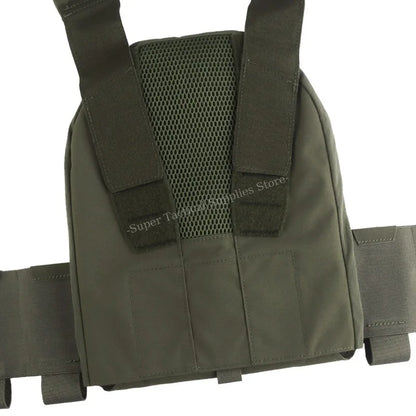 Sub-Zero Plate Carrier Portable Gear Molle Airsoft Quick Release Low-Visibility KZ Tactical Vest with 556 Triple Magazine Pouch