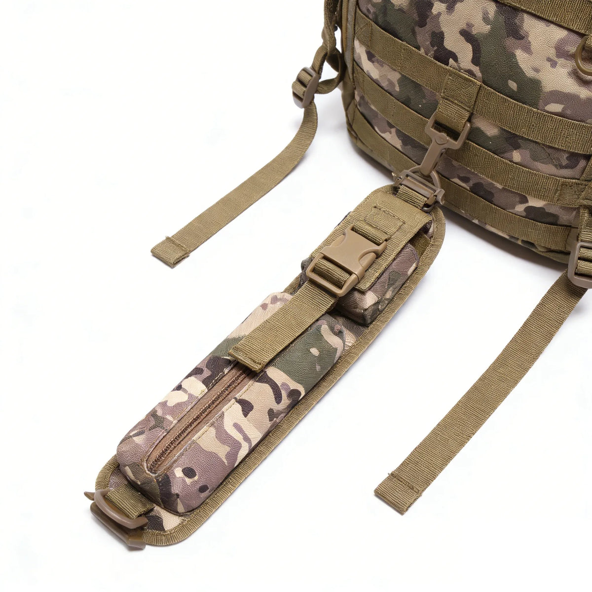 Backpack Shoulder Strap Bag Sundries Pouch Molle Flashlight Pouch EDC Tool Bag Outdoor Hunting Camping Accessories