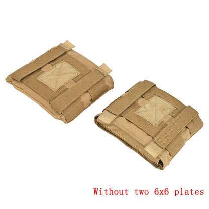 Tactical Ultralight Side Plate Pouch 6x6 Side Armor Carrier Pouch EVA Pad Sundry Bag for TMC AVS LV119 JPC Hunting Vest