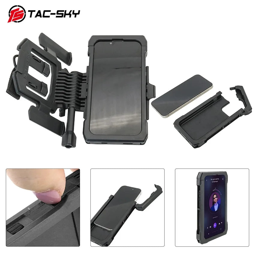 TAC-SKY Tactical Vest Phone Case with Mount for iPhone 14 Series & iPhone 15 Series Phones（for iPhone 14 15/ Plus/Pro/ Pro Max）