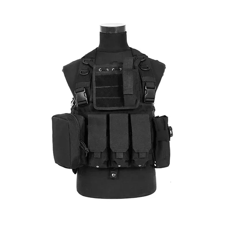 Tactical Vest CS Game Airsoft Assault Molle Vest Equipment Outdoor Clothing Hunting Camouflage Vest Combat Security Waistcoat