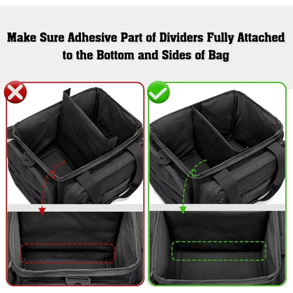Tactical Gun Range Bag EDC Shoulder Bag Pistol Shooting Range Bag Hunting Carrying Case for 4 Handguns with 6 Magazine Slots