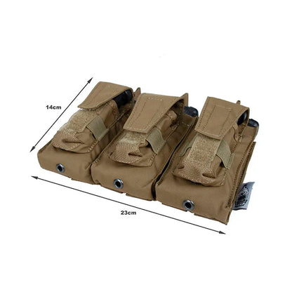 Tactical Vest Attachment Pouch Magazine Pouch 500D Fabric Lightweight Utility Admin Pouch for Molle System