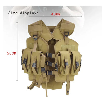 Outdoor Tactical Molle Vest Outdoor Men's Hunting Vest Military Equipment Colorful Bullet Multifunctional Armor