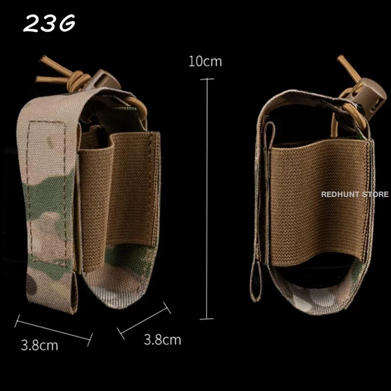M67 Grenade Pouch Rgd-5 Storage Bag Tactical Plate Carrier Molle Equipment Mini Elastic Fixed Pocket Grenade Holder Tool Bag