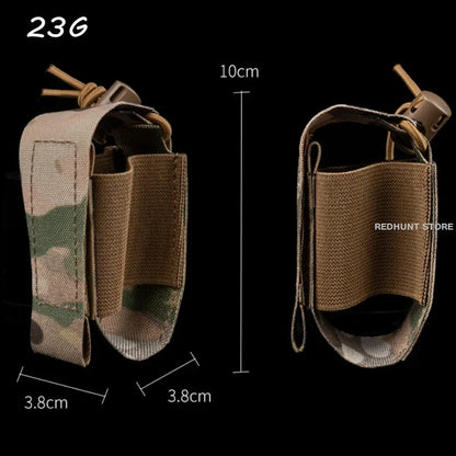 M67 Grenade Pouch Rgd-5 Storage Bag Tactical Plate Carrier Molle Equipment Mini Elastic Fixed Pocket Grenade Holder Tool Bag