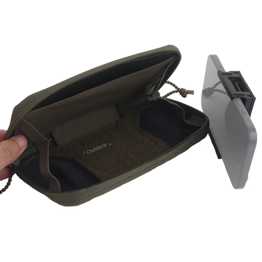 Tactical Universal Eud/Phone Pouch Molle Phone Holder Smartphone Case Plate Carrier Accessories Hunting Airsoft Training Gear