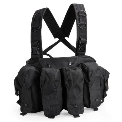 Hunting Vest CAK Chest Rig AK47 Molle Magazine Carrier Pouch M4 AR 7.62/5.56 Tactical Quick-Detach Waist Bag Outdoor Training