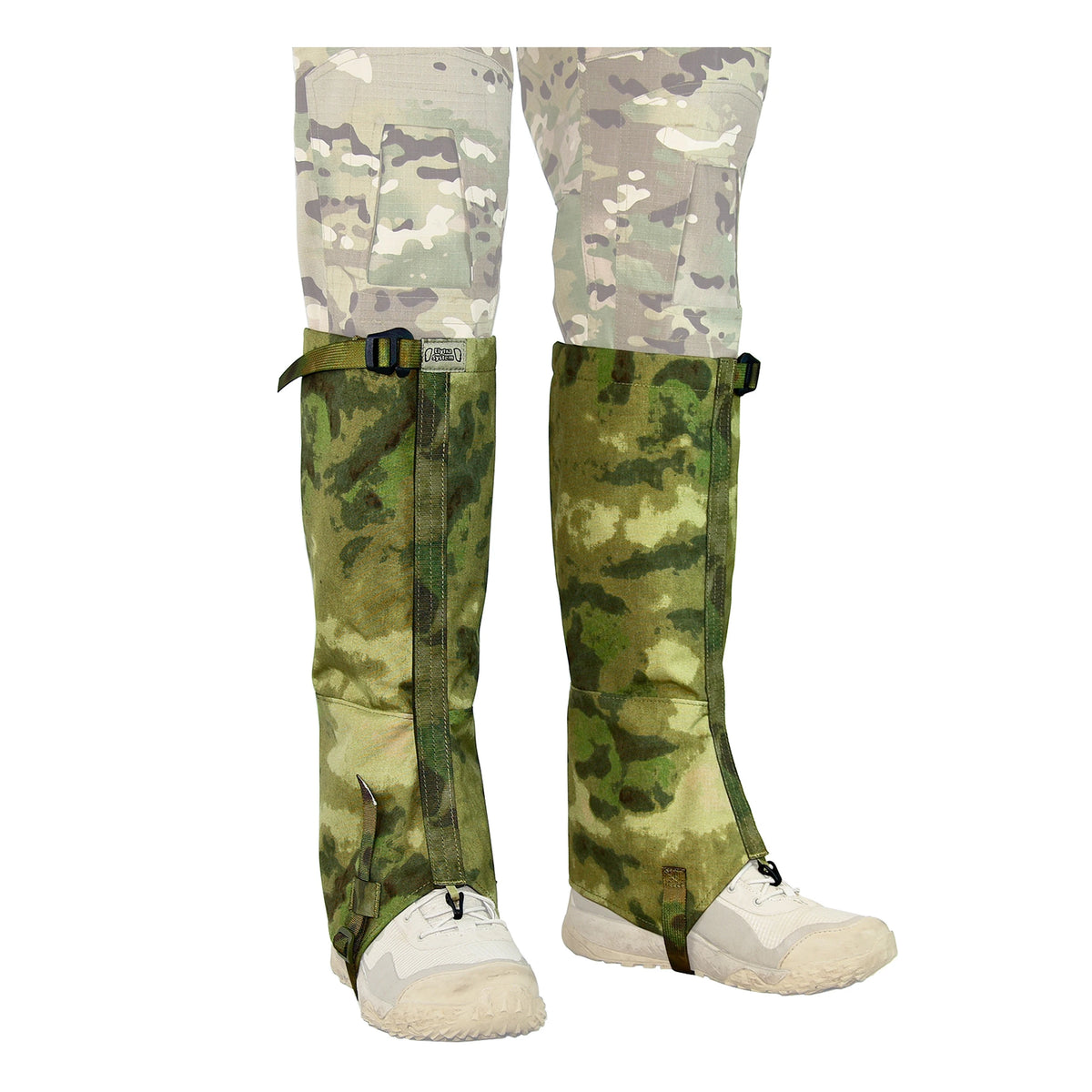 Tactical Leg Gaiters High Gaiters Gaiters Knee Protection Anti-Tear Nylon Fabric Full Length Zip Breathable Camping Hiking