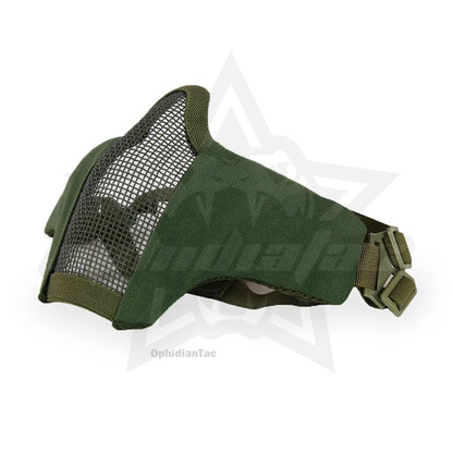 Outdoor cycling mask carbon steel mesh breathable half face mask CS field protection mask
