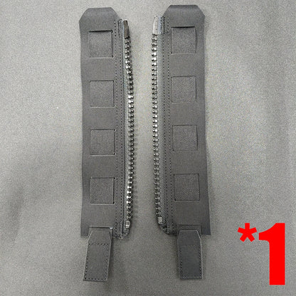 Tactical Back Panel Zipper MOLLE Adapter 500D Nylon Lightweight Versatile For Rear Pack Plate Carrier 3950 Tactical Gear 2PCS