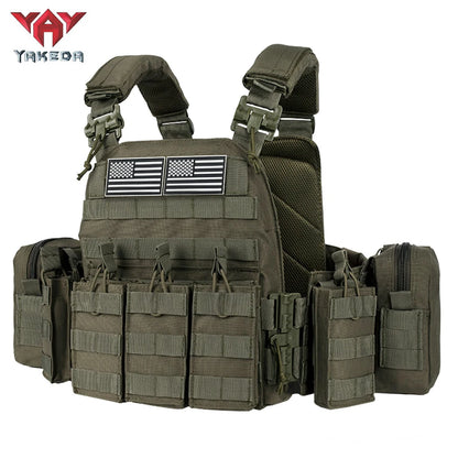 YAKEDA Shoulder and Waist Quick Release Hunting Adventure Vest Expandable System Wear-Resistant and Tear Resistant Material