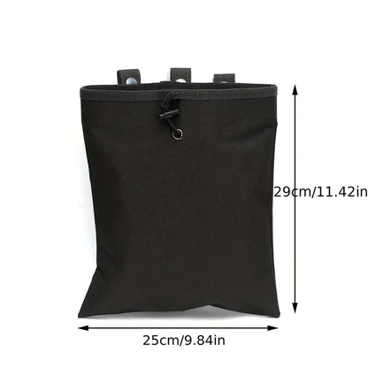 Tactical Hunting Molle Drawstring Magazine Dump Pouch Large Folding Recycling Bag garbage Bag Outdoor Ammo Storage Pack