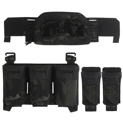 Tactical Multi-caliber Mag Pouch Placard 2nd Layer Admin Pouch Set MOLLE Quick Pull Hunting Combat Airsoft Vest Front Panel Gear