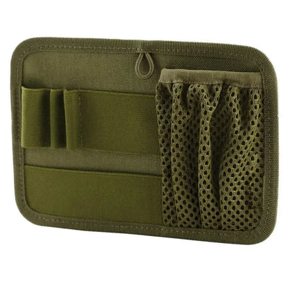 Outdoor EDC Mesh Pouch with Velcro Back Panel, Tactical Mounting Plate for Vest & Backpack Expansion