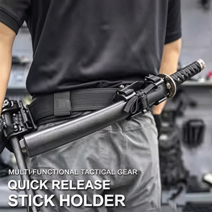 Multi‑Purpose Quick Detachable Adjustable Carry Holster for Stick, Sword, Axe, Portable Outdoor Emergency Survival Sheath