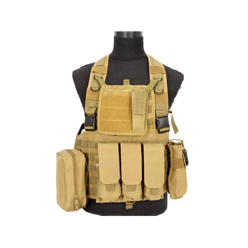 Outdoor RRV Molle Tactical Vest Combat Chest Rig Green Black War Game Body Armor Shooting Hunting Paintball Airsoft Vest Gear