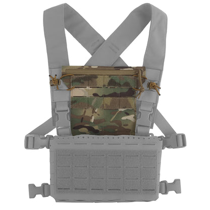 Tactic Chest Armor Management Panel Reusable Hunting Vest Panels Multi-Layer for Diary Card Battery Utility Storage Pouches