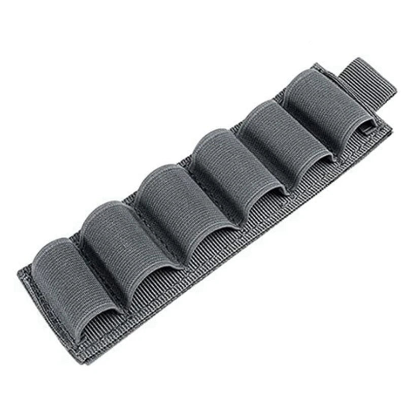 Tactical 6/9 Rounds Mag Pouch 12/20GA Cartridge Shotgun Shell Holder Magic Hook&Loop Rifle Bullet Cartridge Holder