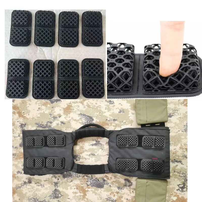Outdoor Sports Grid Stress Reducing High Elasticity Lattice Vest Breathable Pad