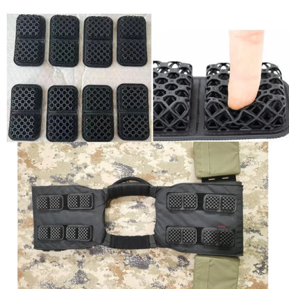 Outdoor Sports Grid Stress Reducing High Elasticity Lattice Vest Breathable Pad
