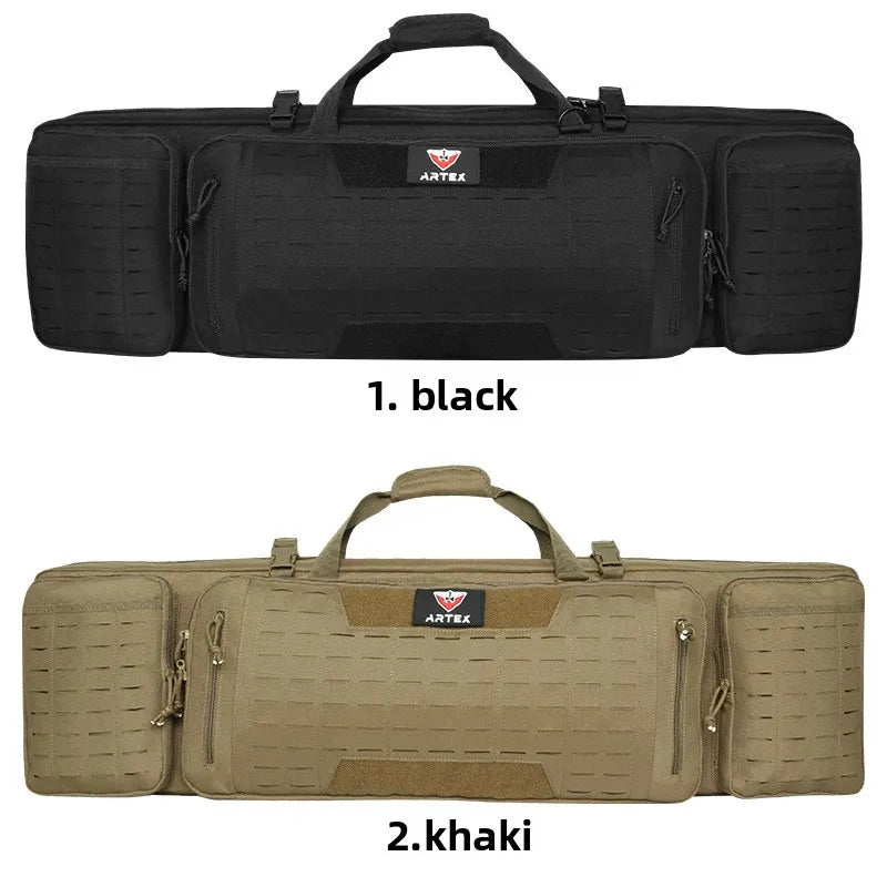 Tactical Gun Pack 1000D Double Layer MilitaryFans Wargame Hunting CS Rifle Packaging Storage Bag Outdoor Fishing Bag Case