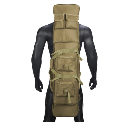 Multi functional storage bag with multiple pockets designed for partitioned storage and adjustable webbing straps and straps