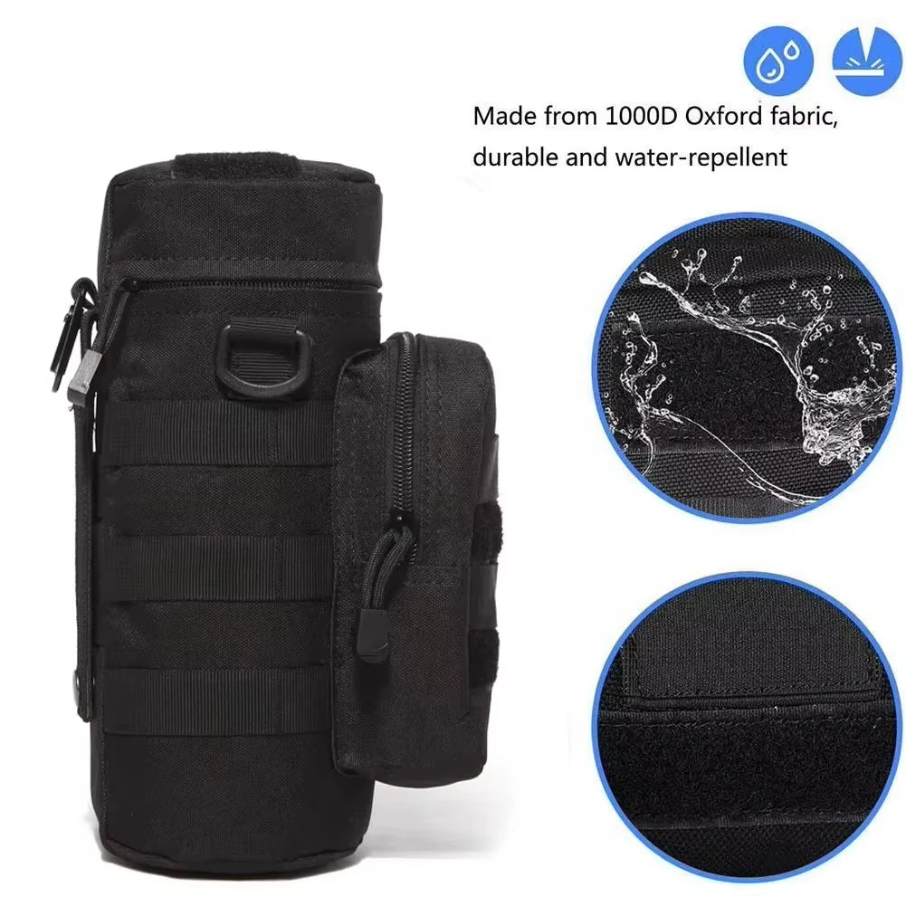 Outdoor tactical multi space water kettle, durable backpack equipment for travel, camping, hiking, cycling, fishing, and hunting