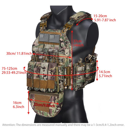 MOLLE system expansion vest hidden triple pocket multi zone pocket Magic Sticky design