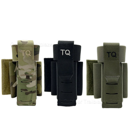 Tactical TQ Tourniquet Pouch TQ Pouch With Removable Hook and Loop Panel for MOLLE PALS Duty Belt Airsoft Combat Hunting Vest