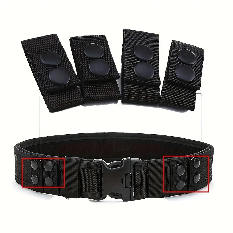 4Pcs Multi Functional Tactical Belt Double Nylon Buckle Portable Belts Accessory Equipment Outdoor Sports Accessory Fixed Buckle