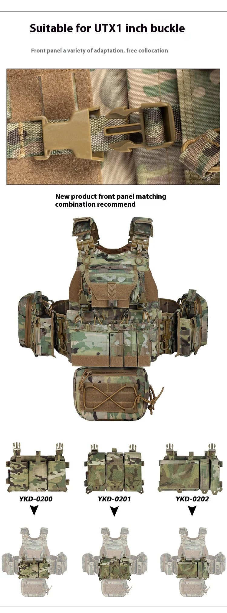 YAKEDA 8833 Tactical Vest - Hunting Tactical Vest - Outdoor Tactical - Full-coverage Vest