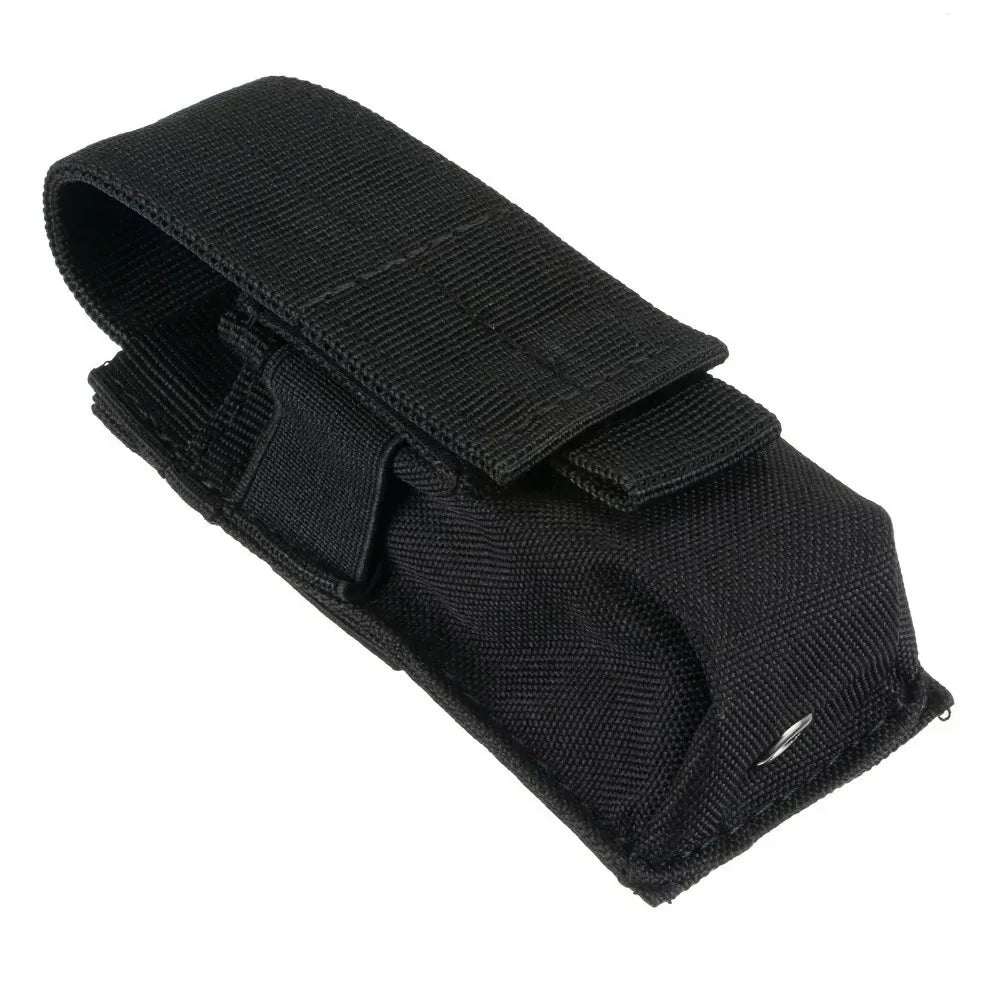 Tactical Molle EDC Pouch - Multi-Purpose 9mm Tool/Flashlight Holster for Outdoor Hunting Camping