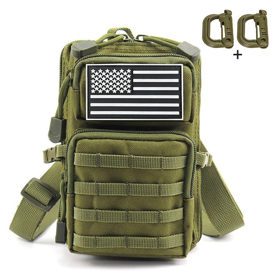 Multi functional portable carry on bag with 4 different carrying methods, large capacity outdoor waist bag