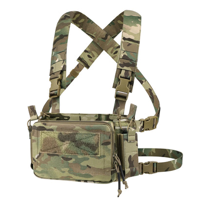 KRYDEX Expandable Flatpack D3 Backpack with Tactical D3CR Chest Rig Rifle AK M4 Magazine Pouch Hiking Hunting Bag Vest