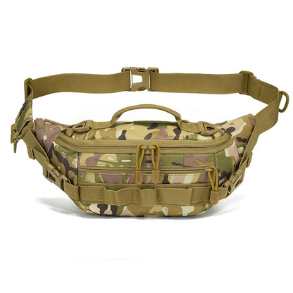 Outdoor storage waist bag, portable waist and shoulder dual-use multifunctional expansion bag, hiking and cycling bag