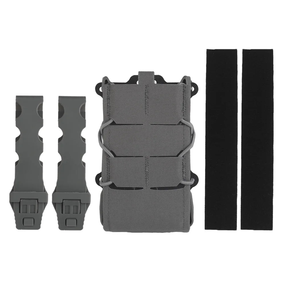 Tiger V2 Single Double Magazine Pouch Set Molle Hook-Loop Mag Carrier Rifle AR 5.56 .233 AK 7.62 .308 Magazine Holster Airsoft