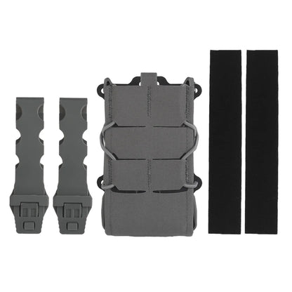 Tiger V2 Single Double Magazine Pouch Set Molle Hook-Loop Mag Carrier Rifle AR 5.56 .233 AK 7.62 .308 Magazine Holster Airsoft